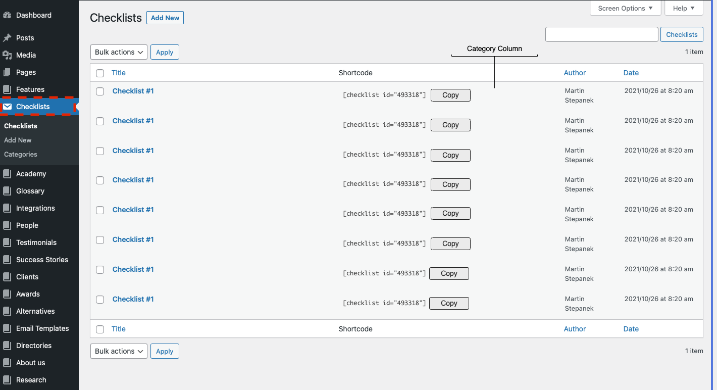 Loo WP kontrollnimekiri