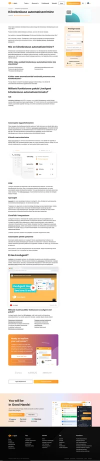 Kõnekeskused on endiselt klienditeeninduse lahutamatu osa. Vaadake, kuidas muuta oma kõnekeskus tõhusamaks LiveAgen'i kõnekeskuse automatiseerimise funktsioonide abil.