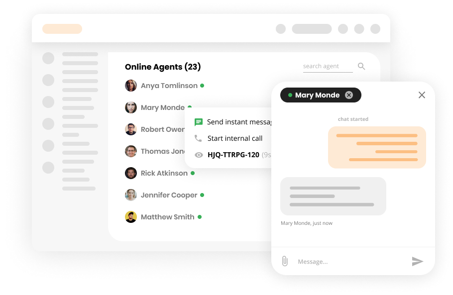 Sisemine vestlus klienditeeninduse tarkvaras - LiveAgent