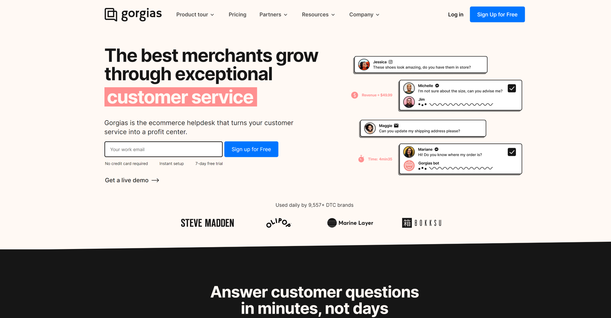 Gorgiase klienditoe tarkvara koduleht