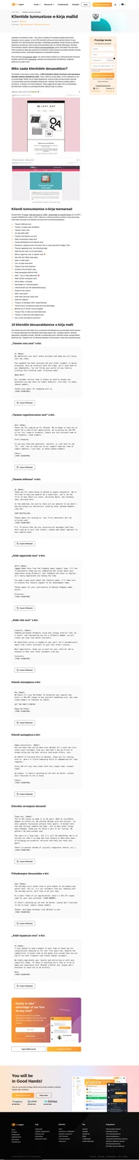 Kohandage ja salvestage meie klientide tunnustamise mallid otse LiveAgenti. Tänumeilide saatmine pole kunagi olnud nii lihtne!