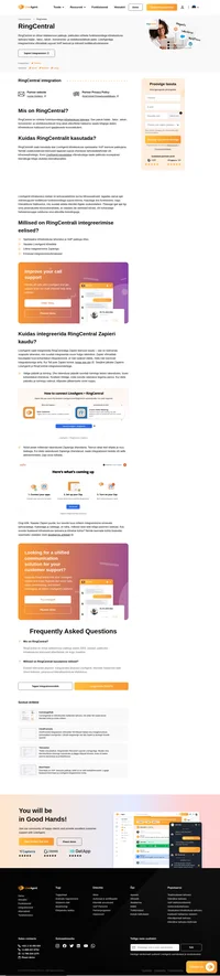 RingCentrali integreerimine võimaldab Teil hallata LiveAgentis klientide kõnesid/kõneposti/SMS-e, tuleb vaid lisada oma number.