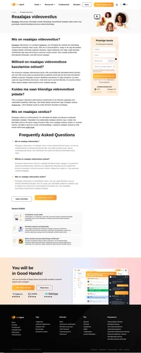 Reaalajas videovestlus on LiveAgent'i funktsioon, mis võimaldab teil suhelda oma klientidega sisseehitatud reaalajas video kaudu.