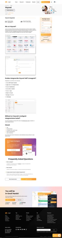 Voyced on Euroopa VoIP-teenuse pakkuja, mille leviala ülatub üle 165 riigi maailmas. Uurige rohkem Voyced integratsioonist LiveAgenti.