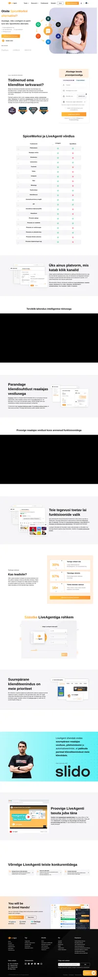 Uurige, mis teeb LiveAgentist suurepärase alternatiivi SpiceWorksile. Alustage tasuta prooviperioodiga ja uurige piletisüsteemi kohta lisateavet.