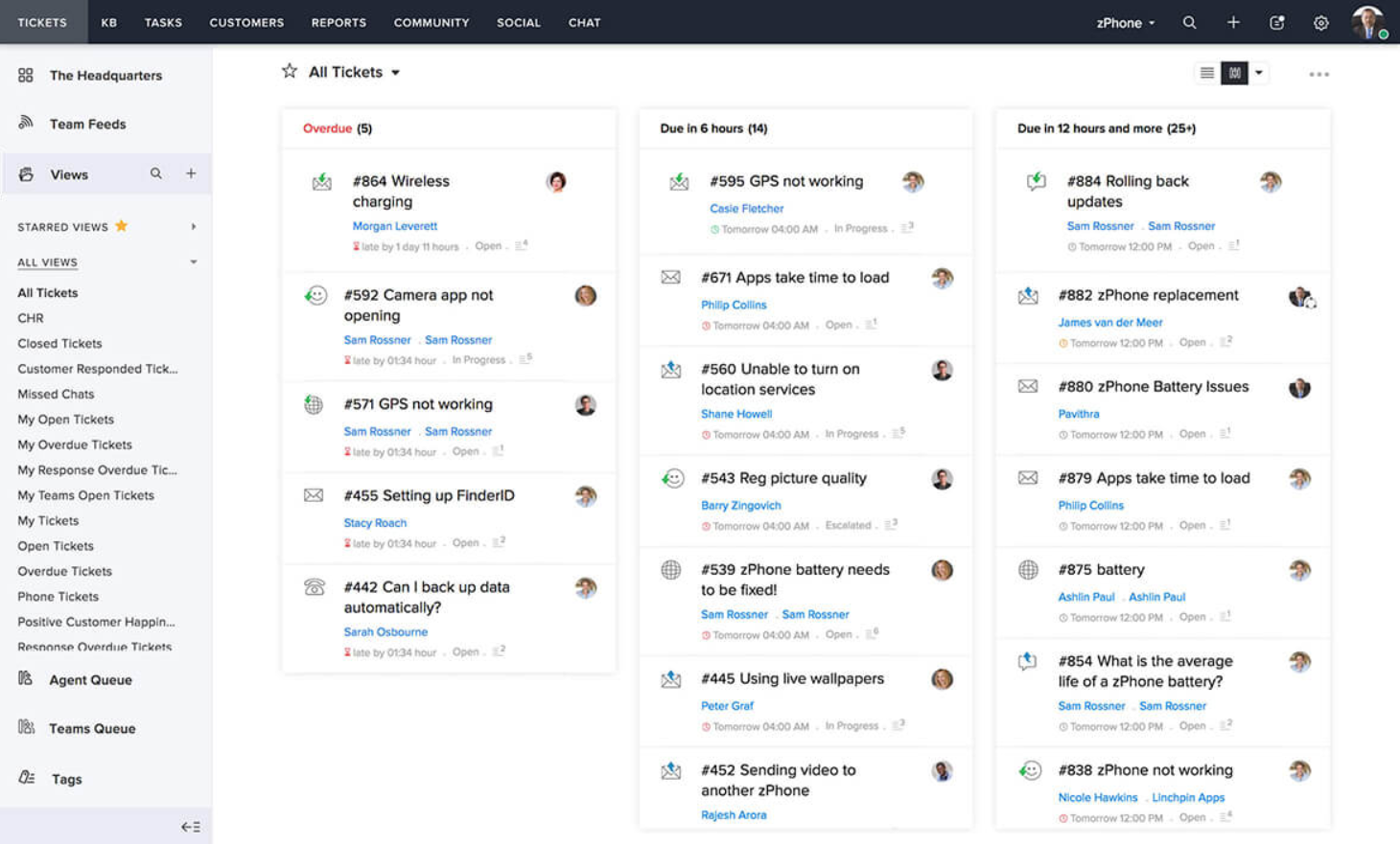 Zoho Desk sedelisüsteem