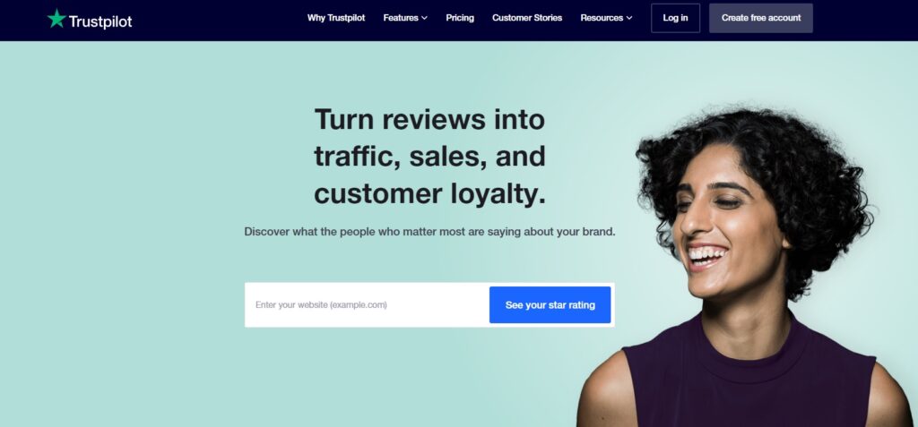 Trustpiloti koduleht