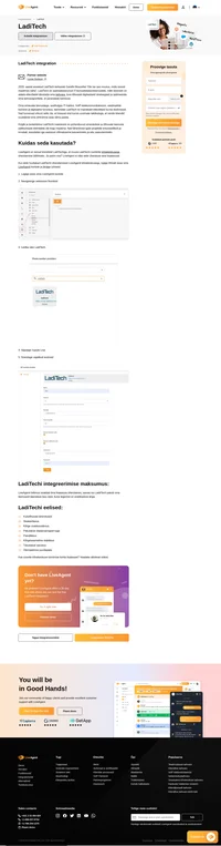Olge valmis tõstma oma klienditoe kogemust, integreerides LiveAgenti LadiTechiga. Aitab ootamisest, alustage LiveAgenti ja Laditechi potentsiaali kasutamist juba täna.