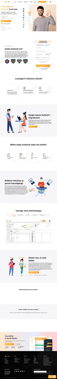 Soovite kolida Outlook`ist ühtsesse klienditoe lahendusse? Tutvuge ja saage rohkem teada oma andmete kolimise kohta LiveAgent`i.