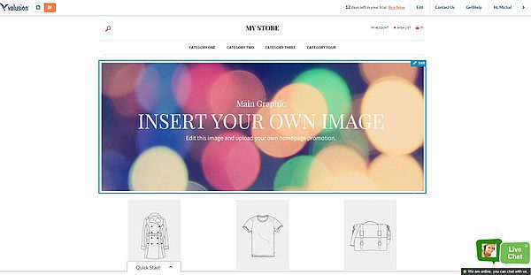 Volusion LiveAgenti reaalajas vestluse integreerimine