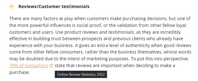 Näide linkide loomisest LiveAgenti artiklis