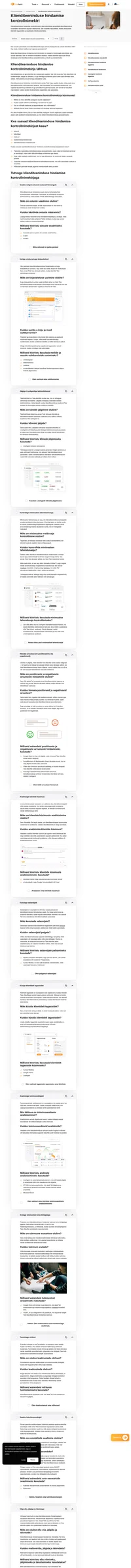 Klienditeeninduse hindamise kontrollnimekiri on Teie võimalus õppida tundma parendusvaldkondi. Pöörake tähelepanu oma klientide soovitustele.