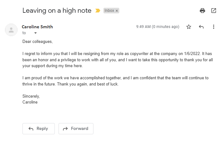 Näide tagasiastumisest