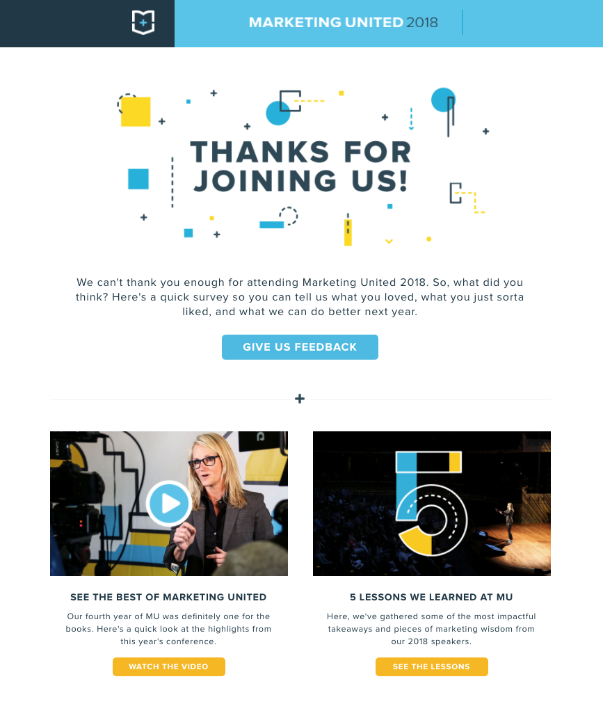 turundusüksuse sündmuse järelmeili näide