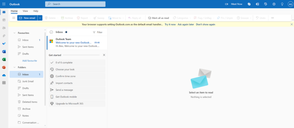 Microsoft365 - Outlooki postkast