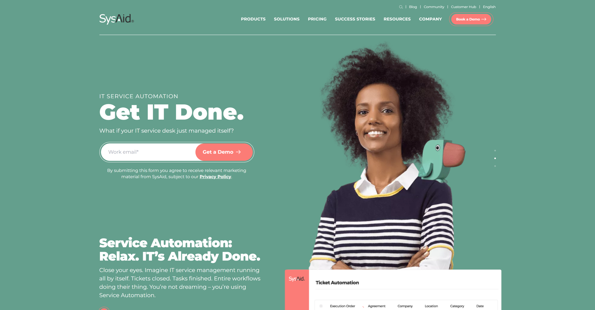 SysAidi klienditoe tarkvara koduleht