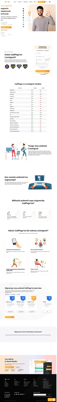 LiveAgent on klienditoe lahendus, mis ühendab mitu platvormi ühte liidesesse. Tulge CallPage'ilt üle LiveAgenti ja hakake ärilist kasu saama.