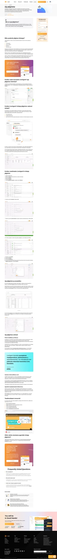 Jälgige pileti lahendamiseks kulunud aega aja jälgimise abil. Aja jälgimine toimib automaatselt, kui agent on piletiga tegelemas.