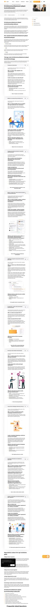 Koostage oma kriisikommunikatsiooni plaan enne katastroofi ilmnemist. Kasutage kriisikommunikatsiooni plaani kontrollnimekirja, et isegi rasketel tõhusalt suhelda aegadel.