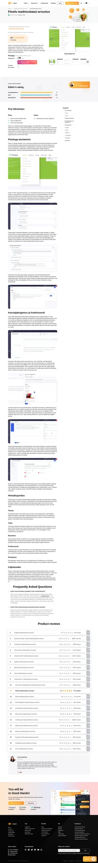 Kas soovite Flowlu teadmistebaasi kohta rohkem teada saada? Vaadake meie artiklit ja lugege, kuidas see töötab ja kuidas see meie testides toimis.