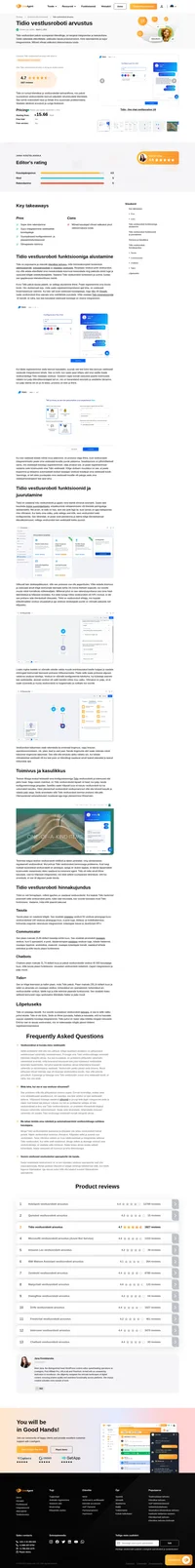 LiveAgent on suurepärane Tidio alternatiiv, millel on ülimalt kiire mitme kanaliga sedelisüsteem ja õiglane hind.