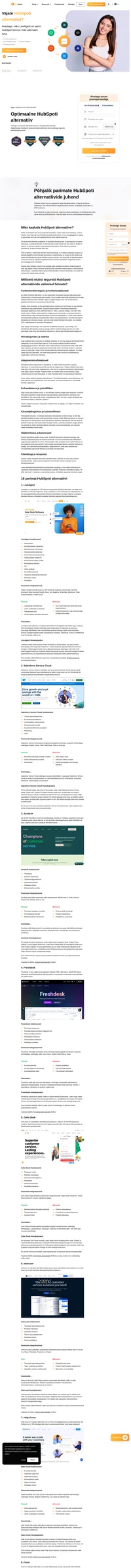 Avastage selliseid ettevõtteid nagu HubSpot, mis pakuvad uuenduslikke CRM-i alternatiive teie klienditeeninduse taseme tõstmiseks.