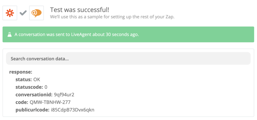 Õnnestunud LiveAgenti ja Instagrami integratsiooni test