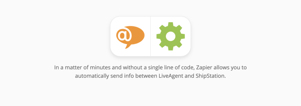 LiveAgent ja ShipStationi integratsioonileht Zapieris